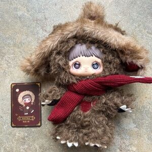 Maymei winter weirdness rebel bear plush pendant